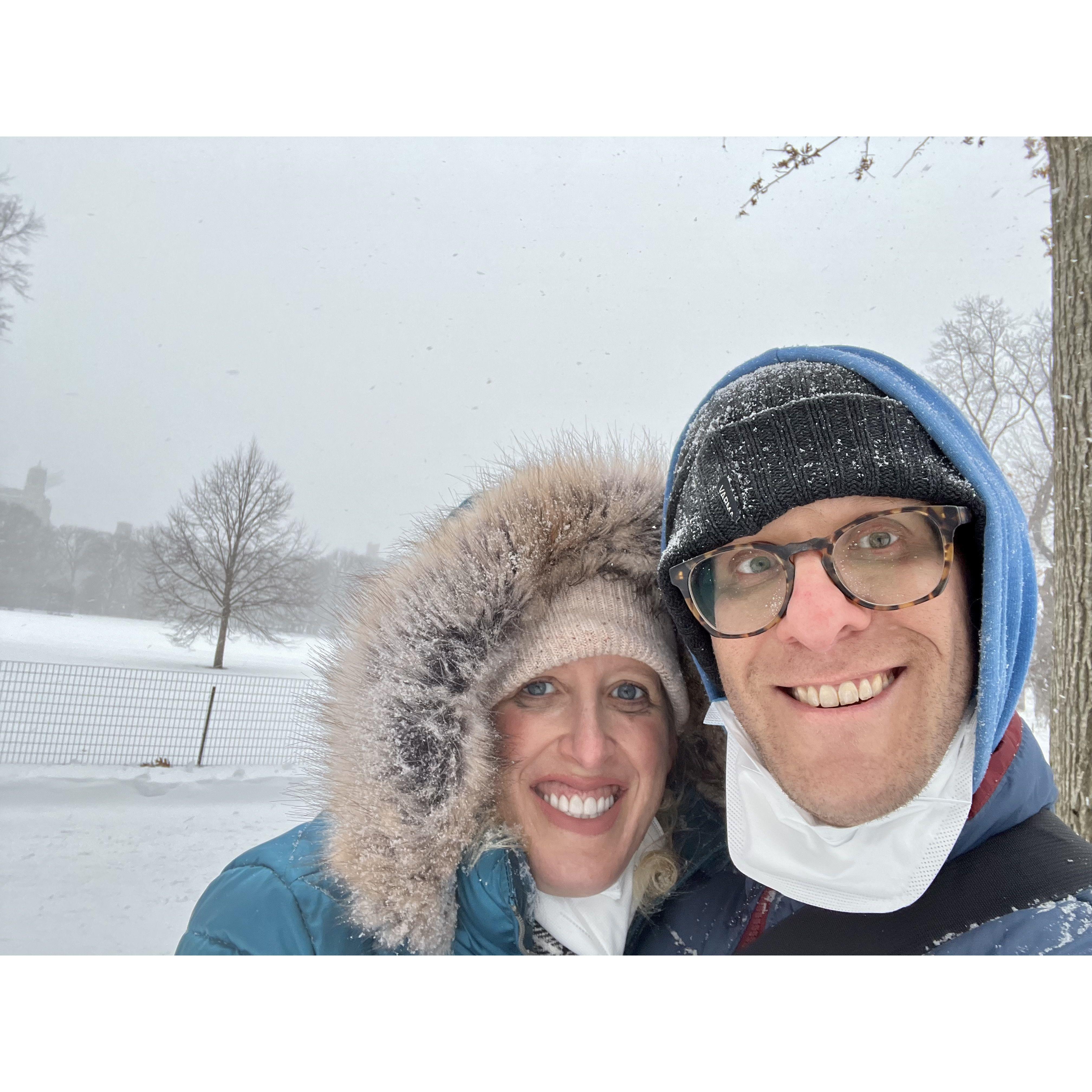 The first big snowfall of the season