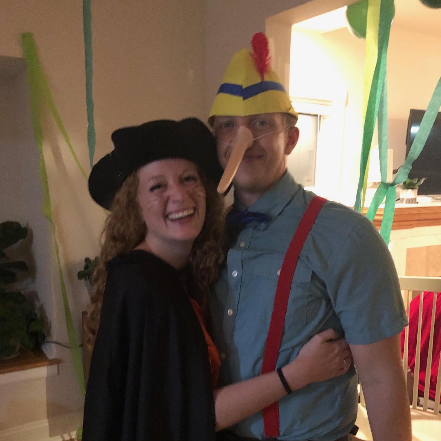 The legendary Shrek Party of 2020. Puss n Boots and Pinocchio ;)