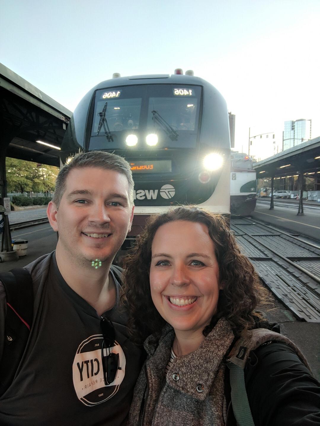 Train to Portland to visit Kara and Trevor.