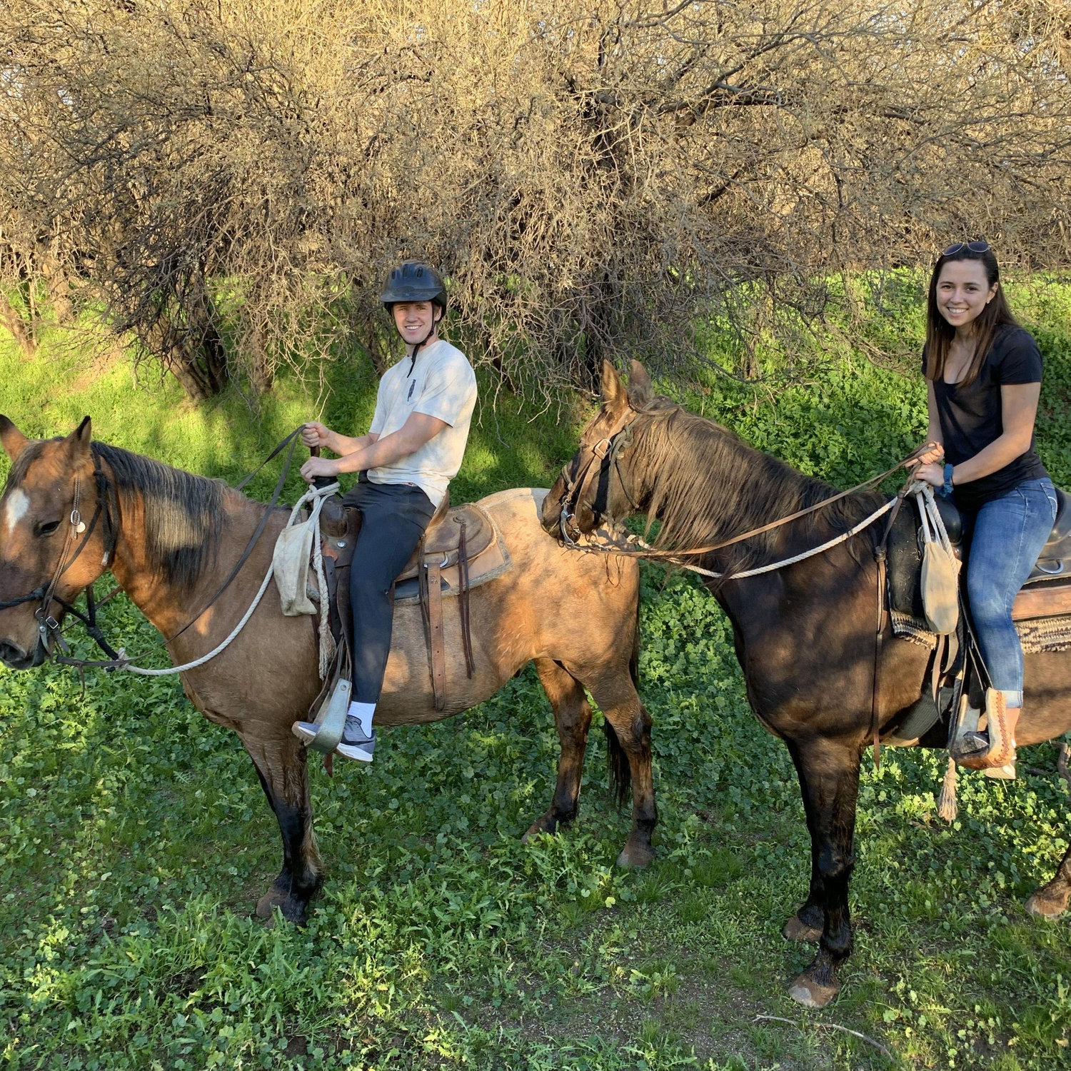 Tommy's first horseback ride