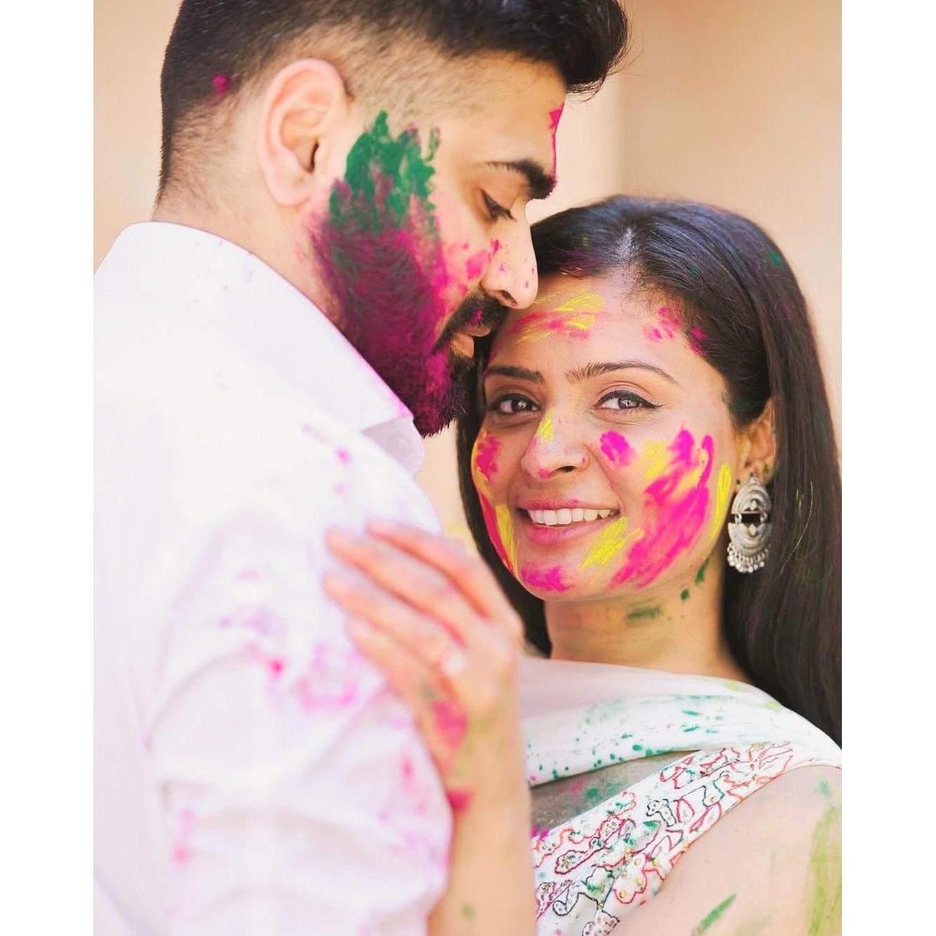 Our first Holi together!