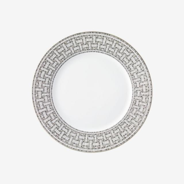 Hermes Mosaique au 24 platinum dinner plate