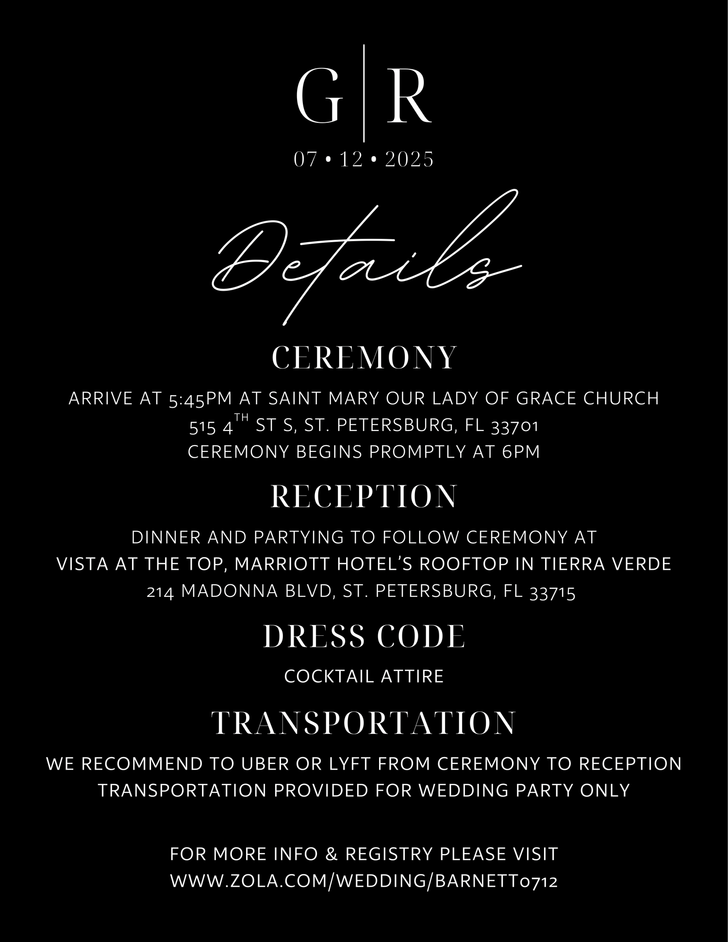 The Wedding Website of Gabriela Barnett and Ryan Barnett
