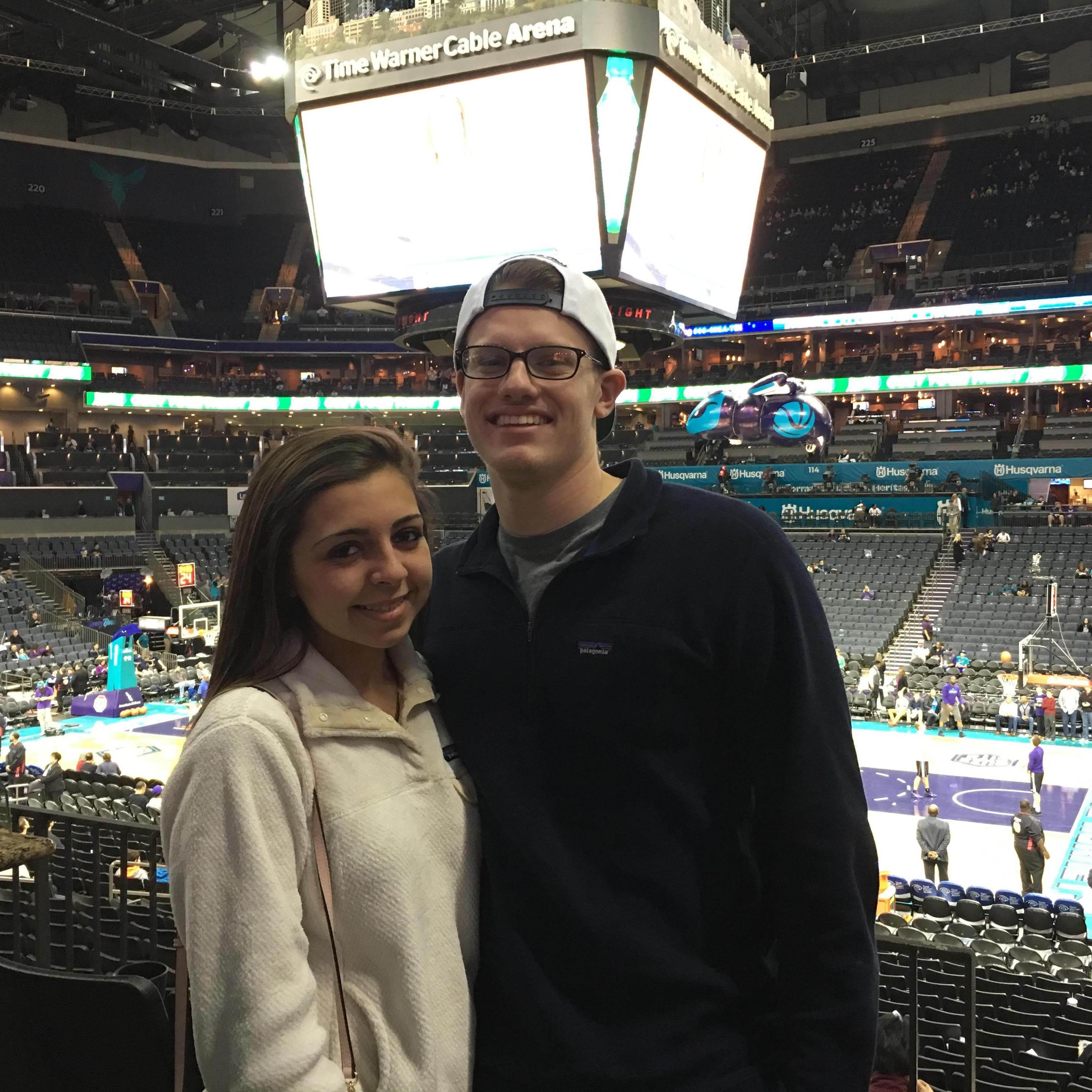 Our first NBA game together