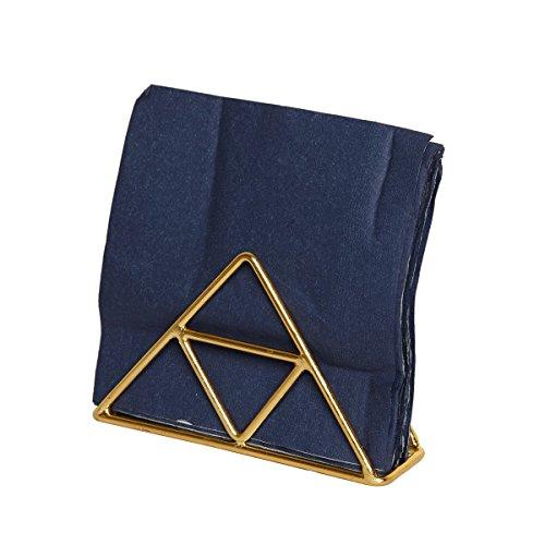 GoCraft Upright Napkin Holder | Minimalist Wire Metal Design Gold Paint Finish