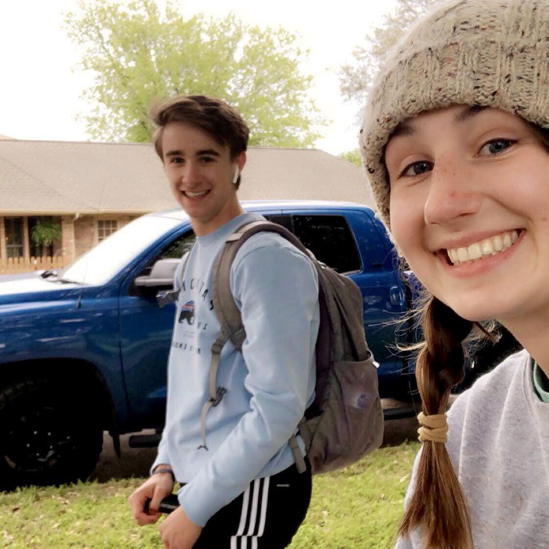 April 2020: Social distancing and going on bike rides in Plano during our free time!