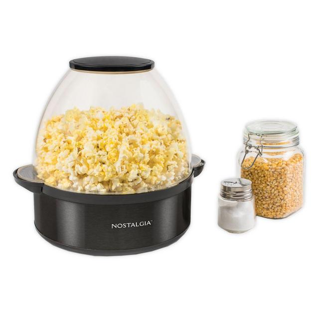Nostalgia™ Popcorn Maker in Black