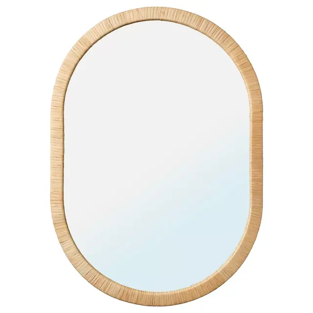 OPPHEM Mirror, rattan (21 1/4x30 3/8 ")