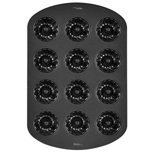 Wilton Mini Bundt Fluted Tube Cake Pan, 12-Cavity