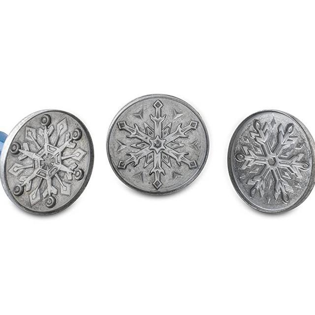 Nordic Ware Cookie Stamps, Set of 3, with Blue Handles