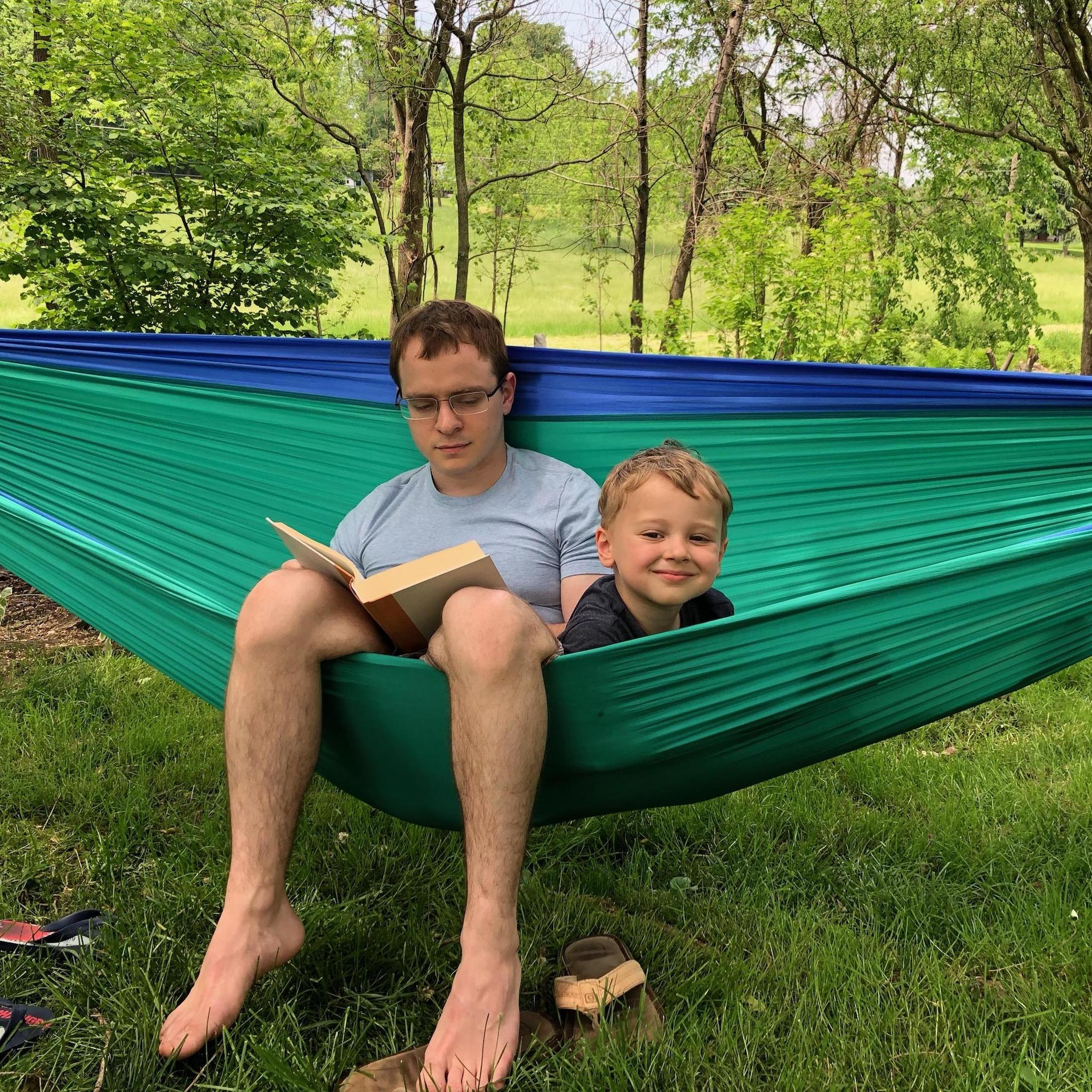 Hanging with Jonny's nephew, Mason