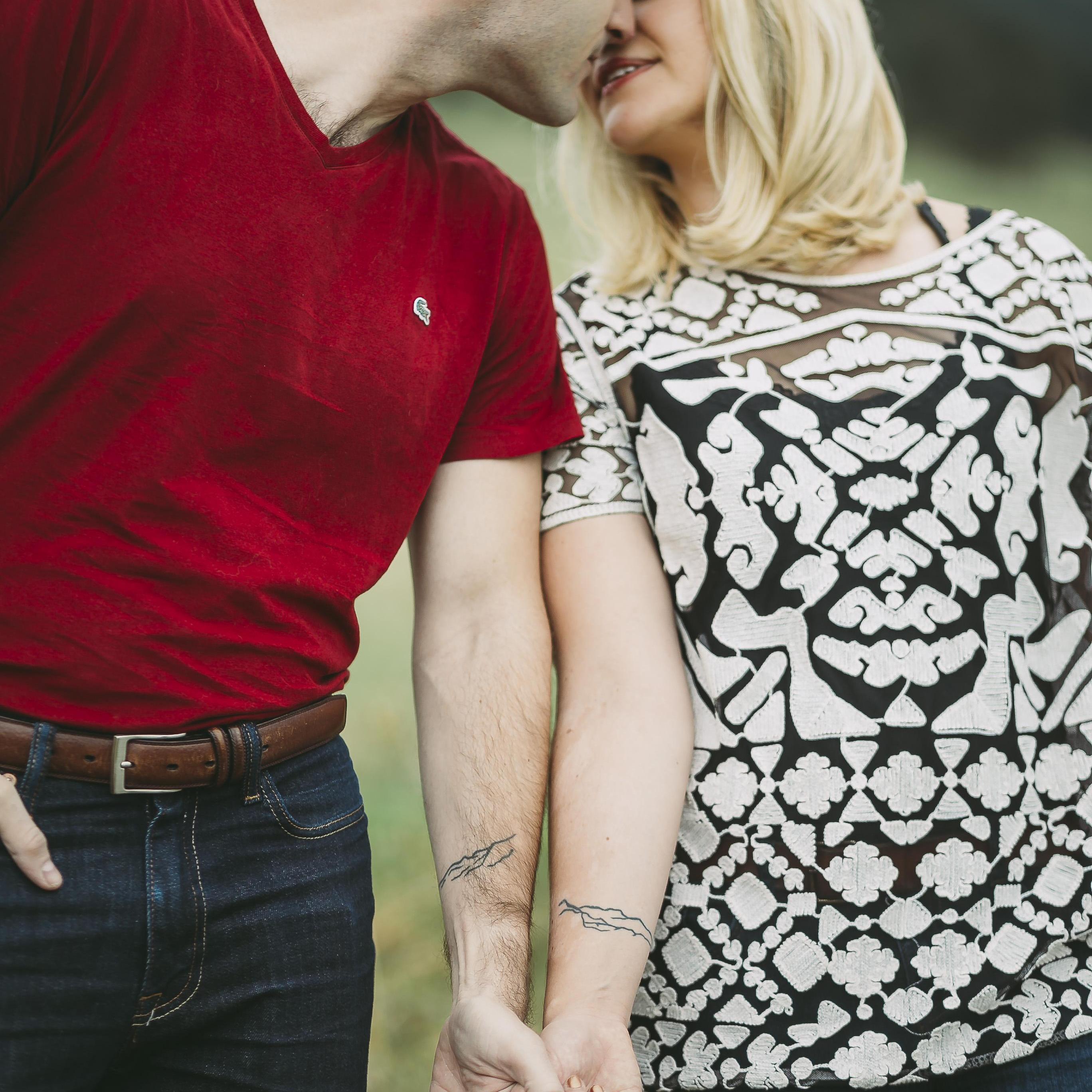 We both have a tattoo of the mountain overlook where he proposed.