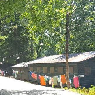 the cabins sleep up to 16 and have their own sinks and toilets.