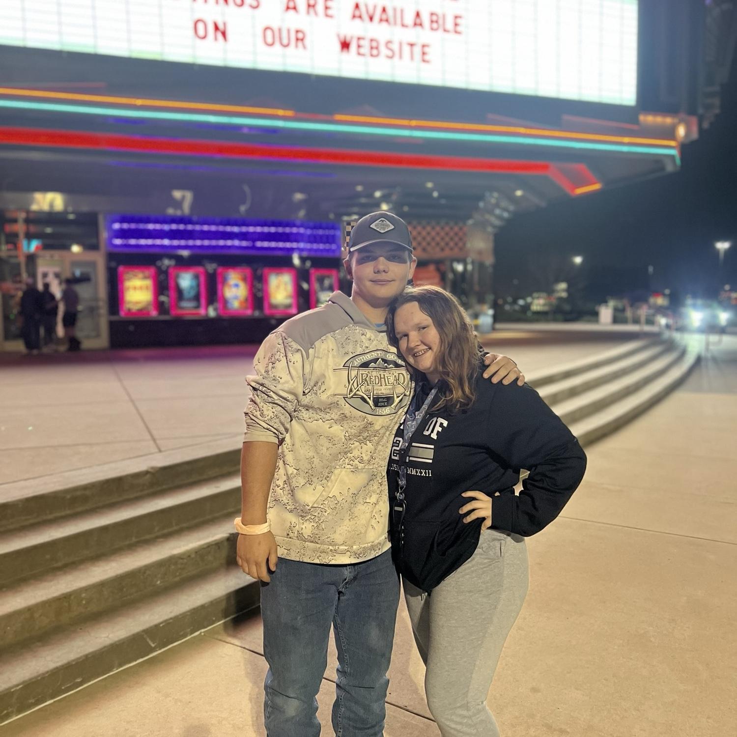This was the first time he went out with me and my family.