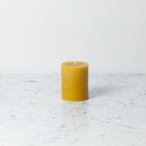 Small Beeswax Pillar Candle 60 hr