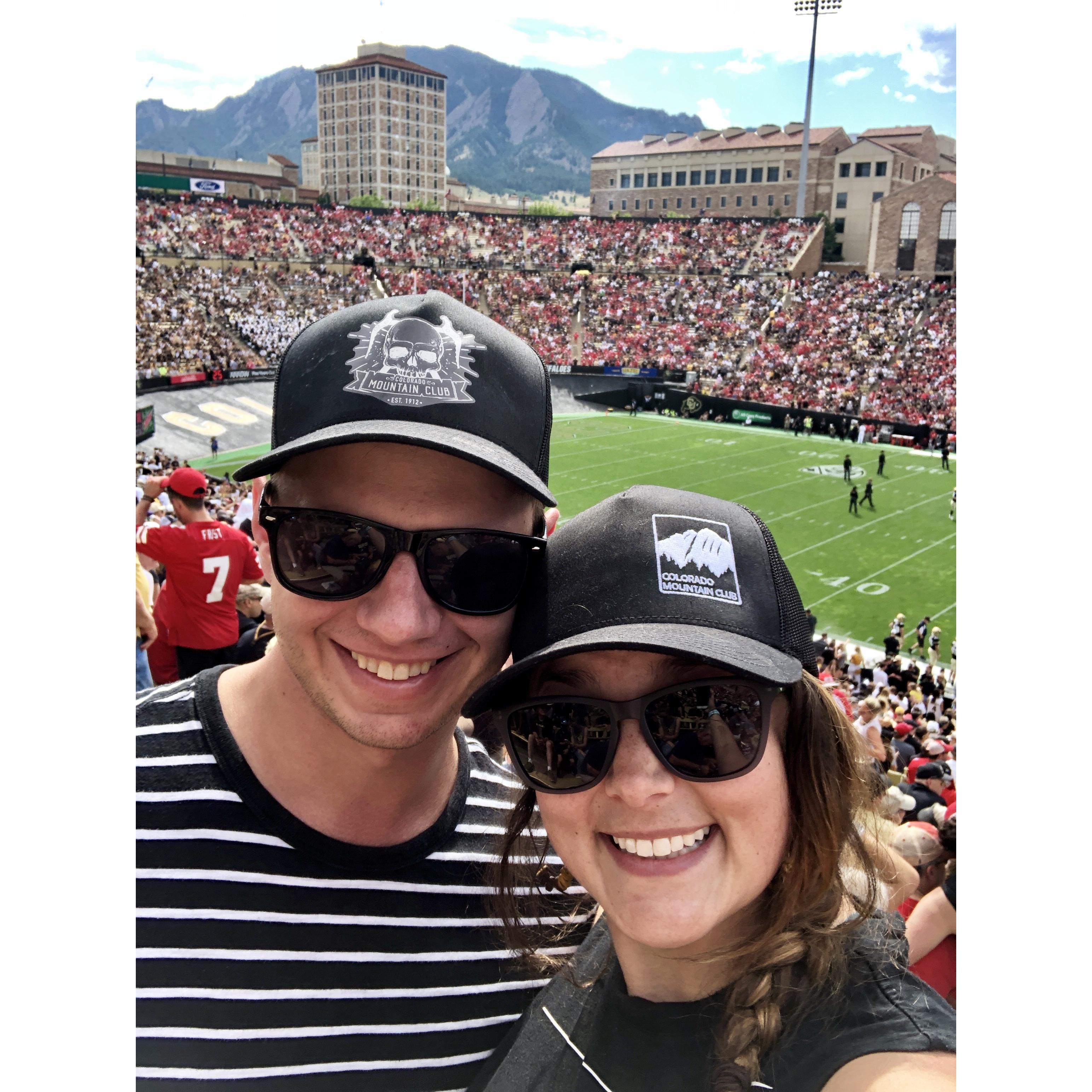 Go Buffs! They beat Nebraska that day... after we left early because they were getting their asses kicked. Oops.