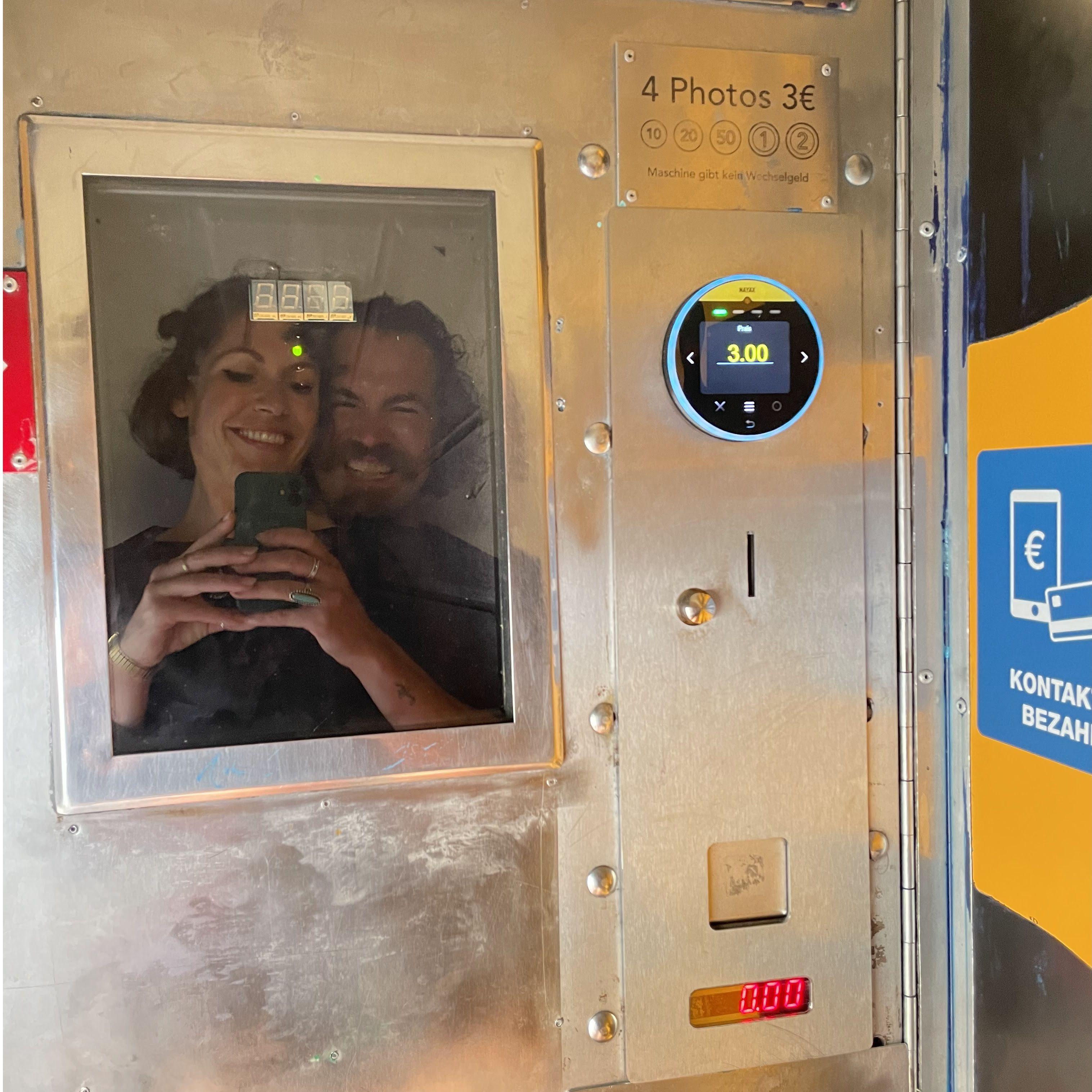 Our Europe adventure was filled with photo booths :) This wasn't the one, but energy was high and our love was through the roof!