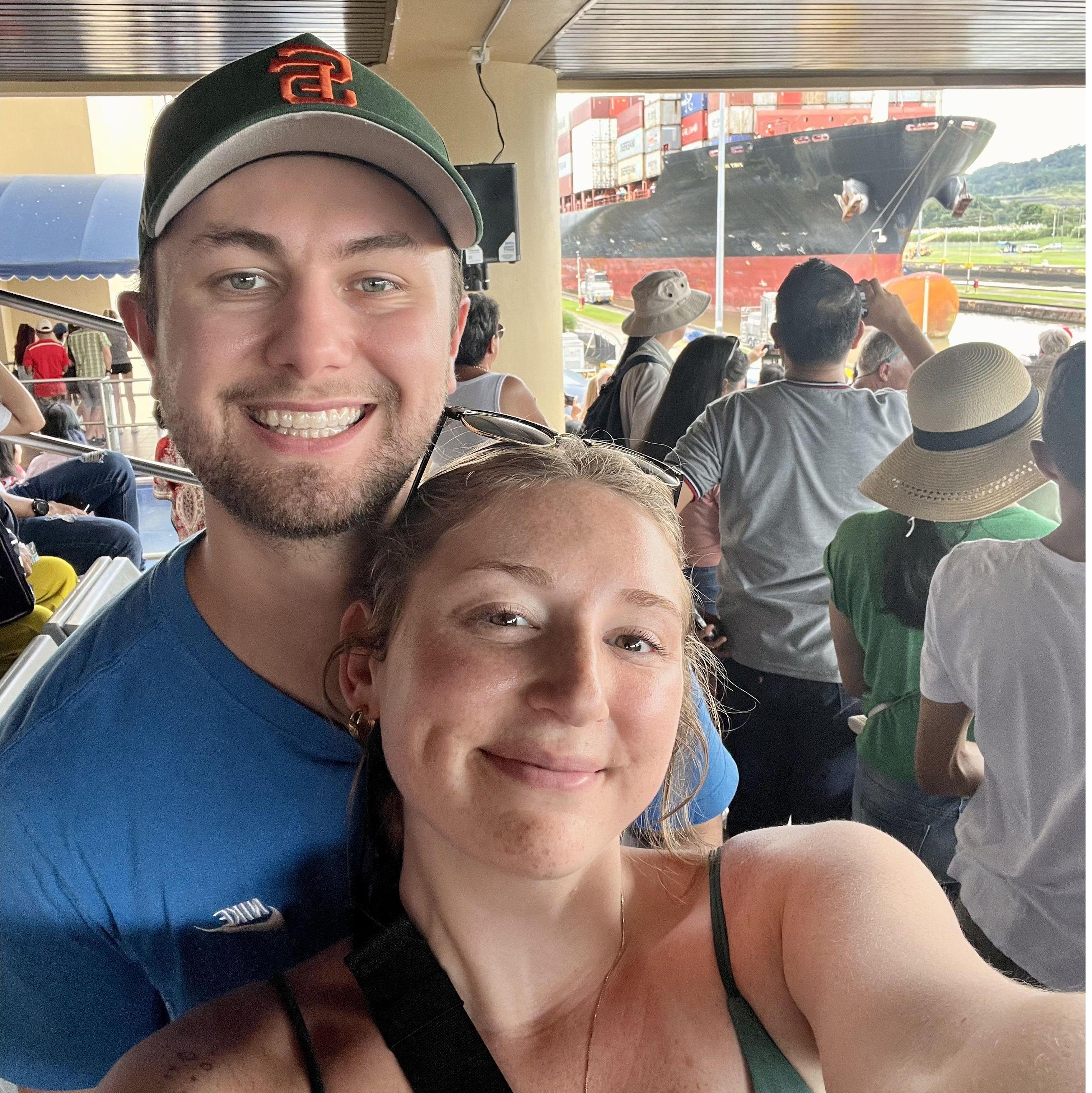 Anniversary trip to Panama - at the Panama Canal!