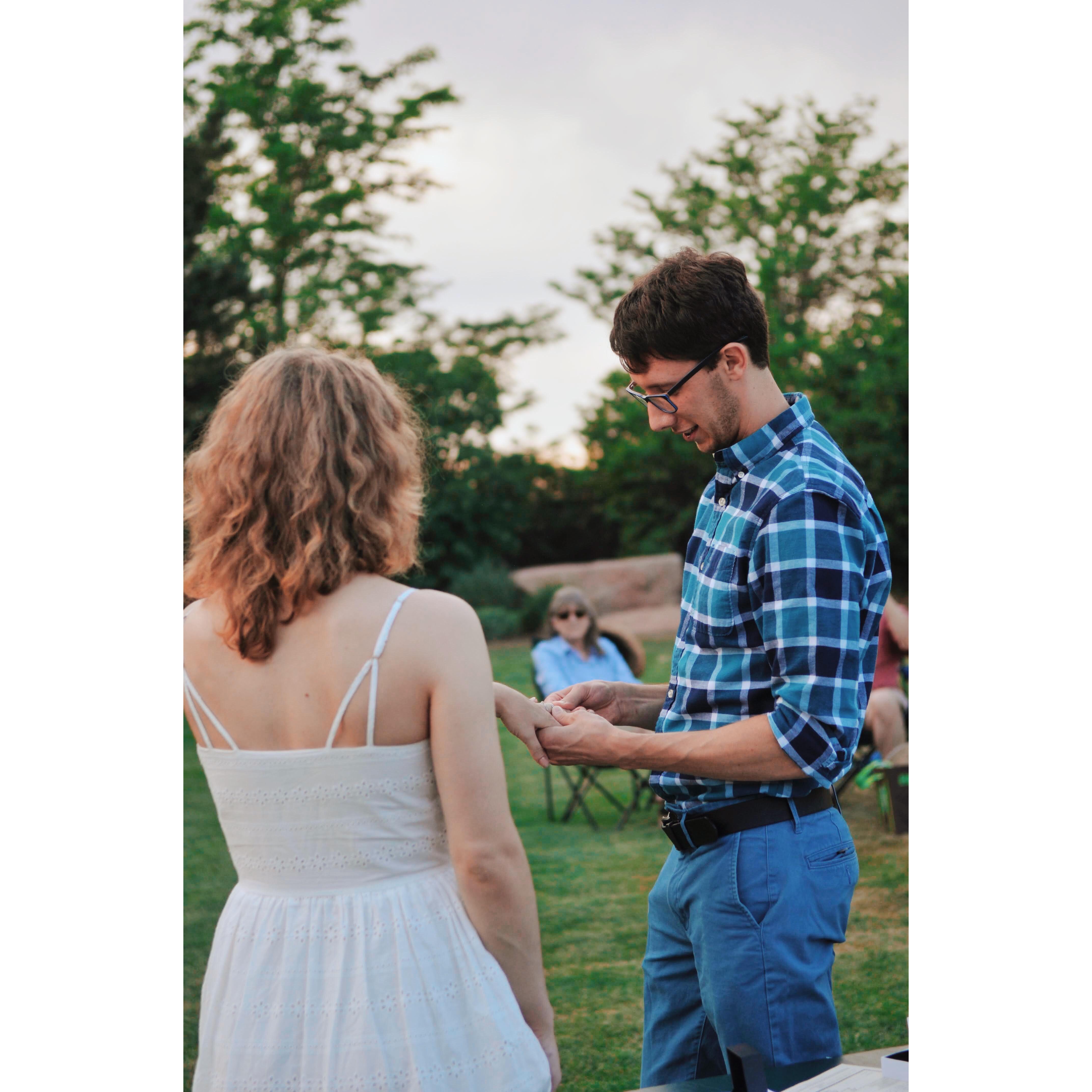 Married July 9th, 2020.
PC @haileybergstromphotography.