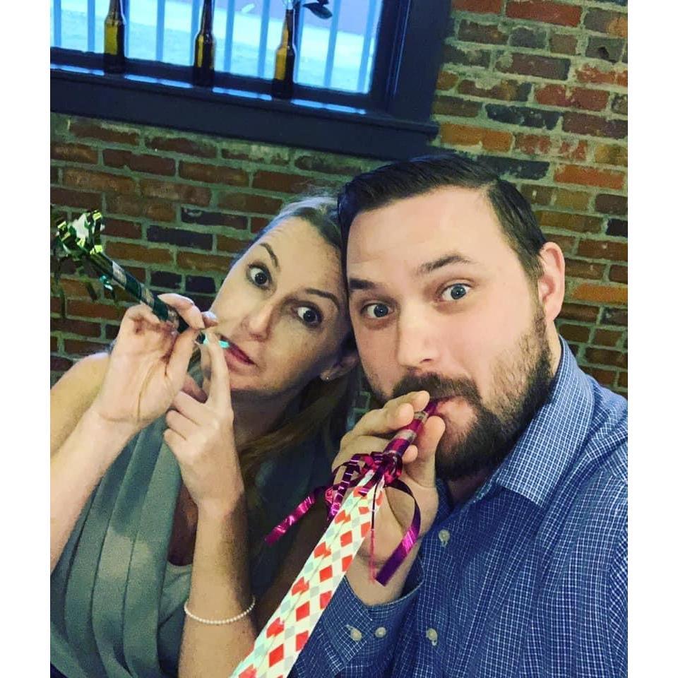 Celebrating the marriage of our good friends Jason and Amy!!