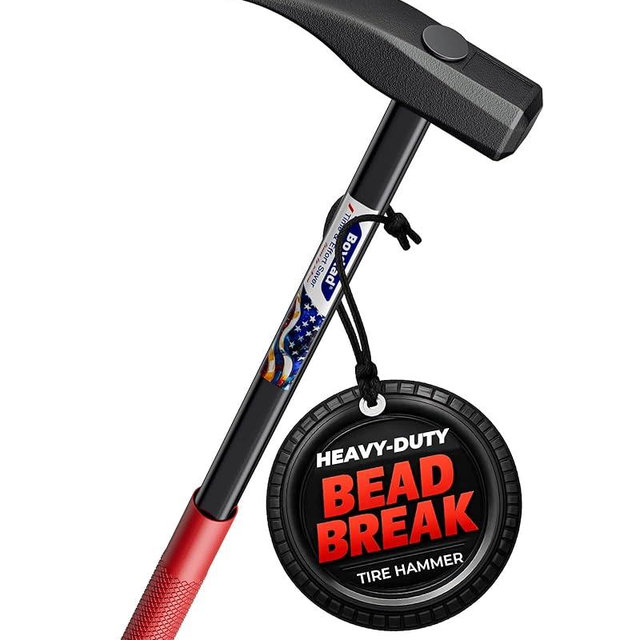 Bovkad 32'' Heavy Duty Tire Bead Breaker Hammer, Duck Billed Tire Hammer for Fast Bead Breaking, Tire Bead Breaker Tool for Semi Trucks, Passenger Car, Pickups, Tractors Tire Bars for Changing Tires