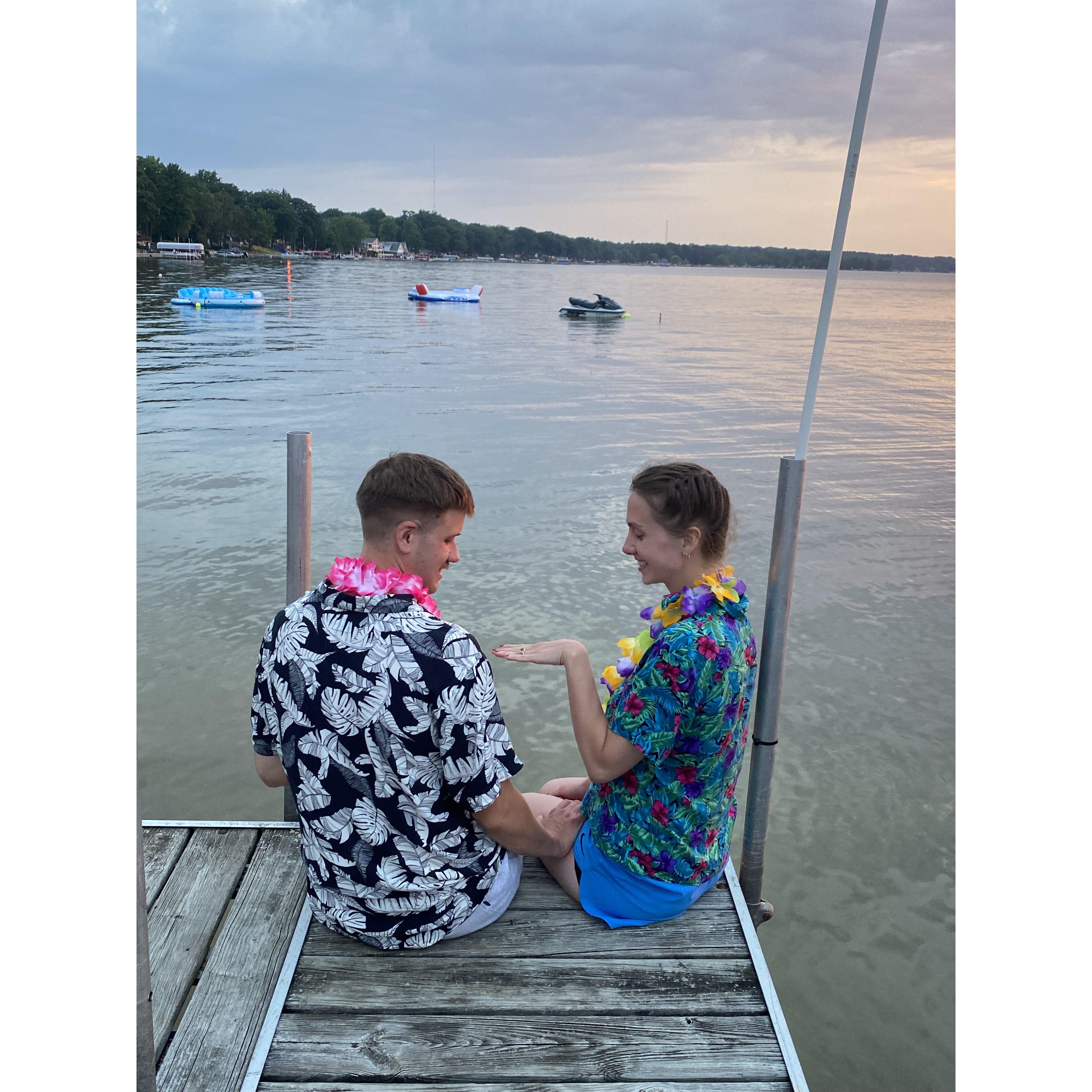 Our beautiful engagement in Houghton Lake
