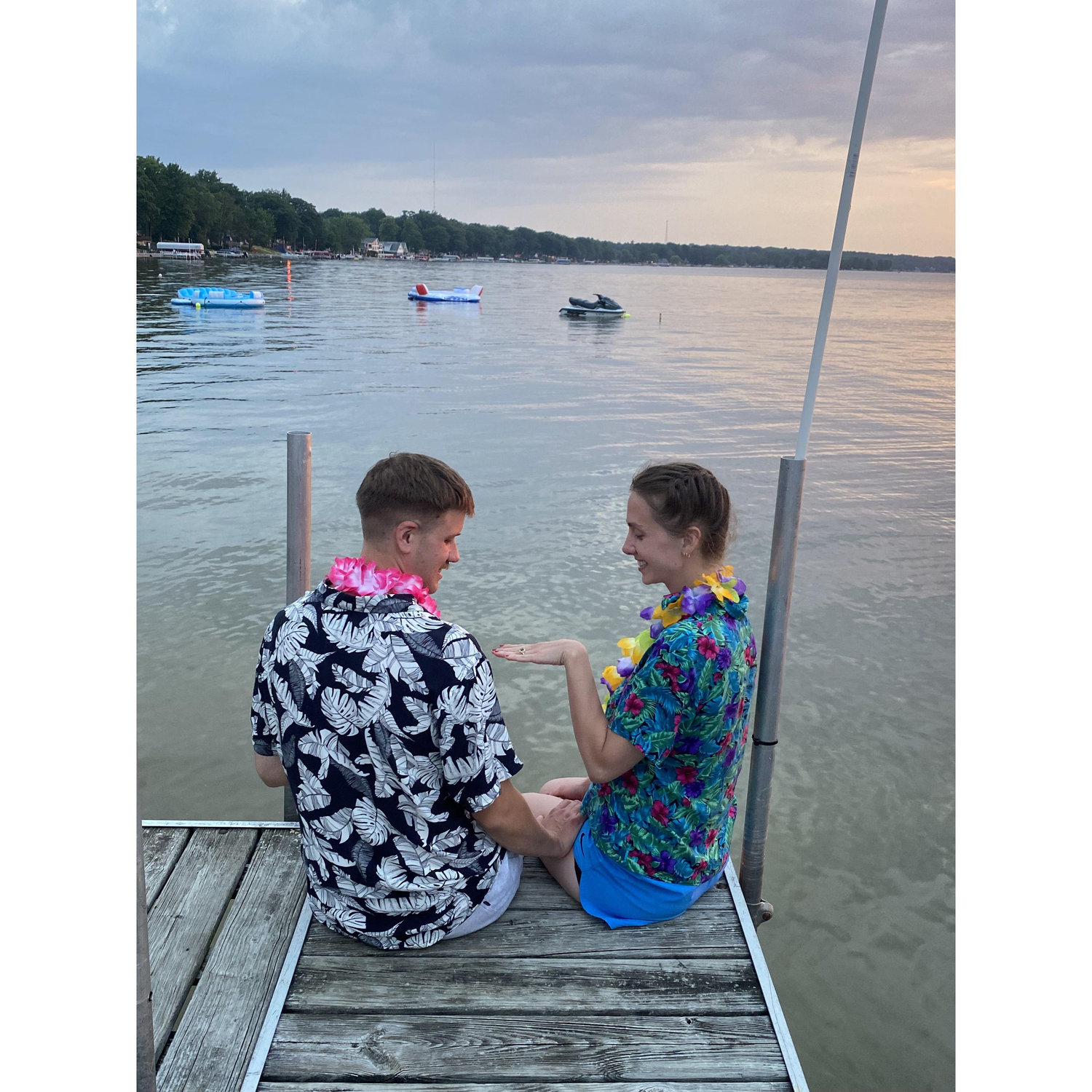 Our beautiful engagement in Houghton Lake