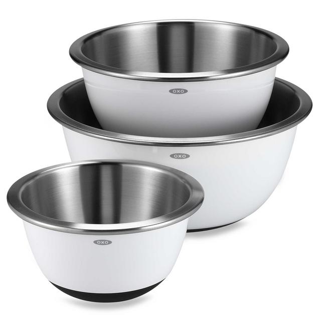 OXO Good Grips® 3-Piece Stainless Steel Mixing Bowl Set