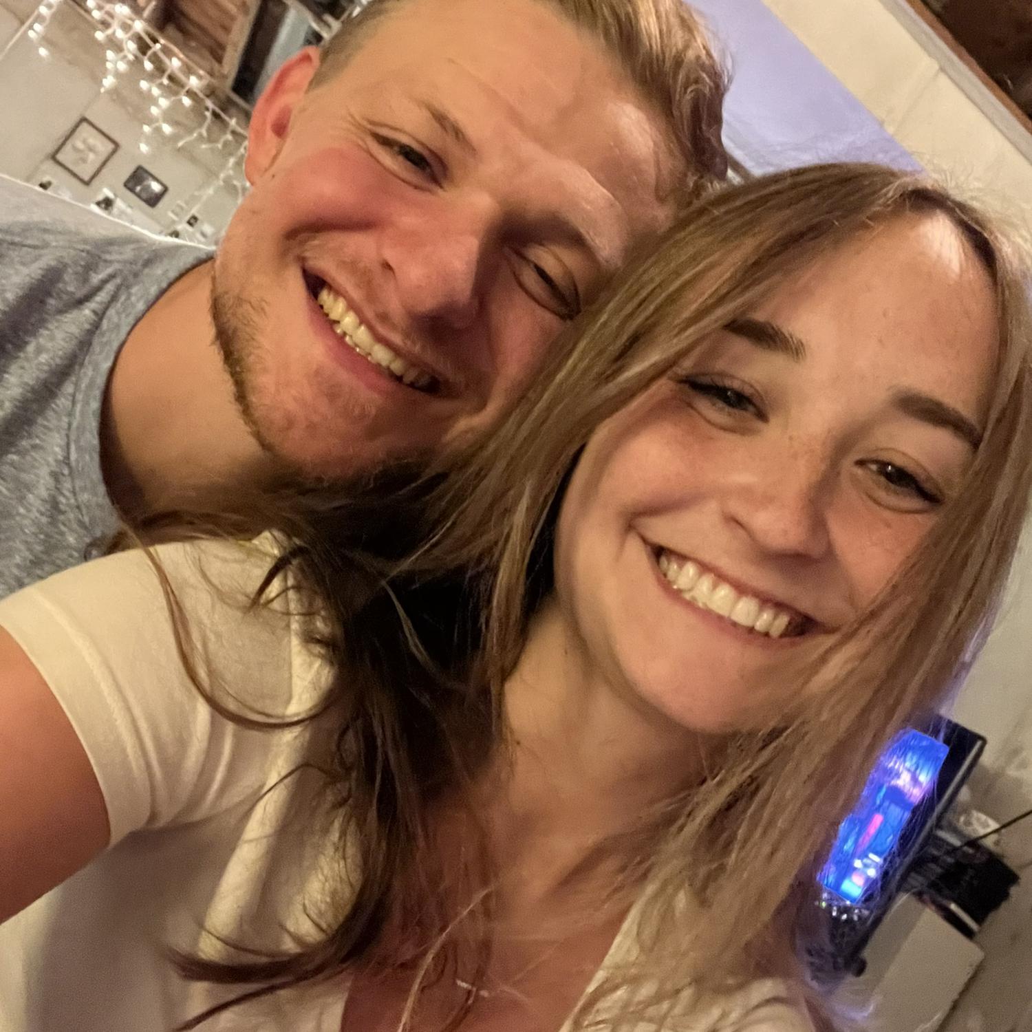 Reunited after Zack’s time in Israel! Two weeks apart was hard (especially for Sarah back at home)!