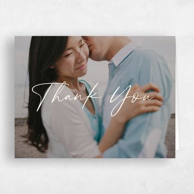 White Wedding Thank You - Dacosta Photo