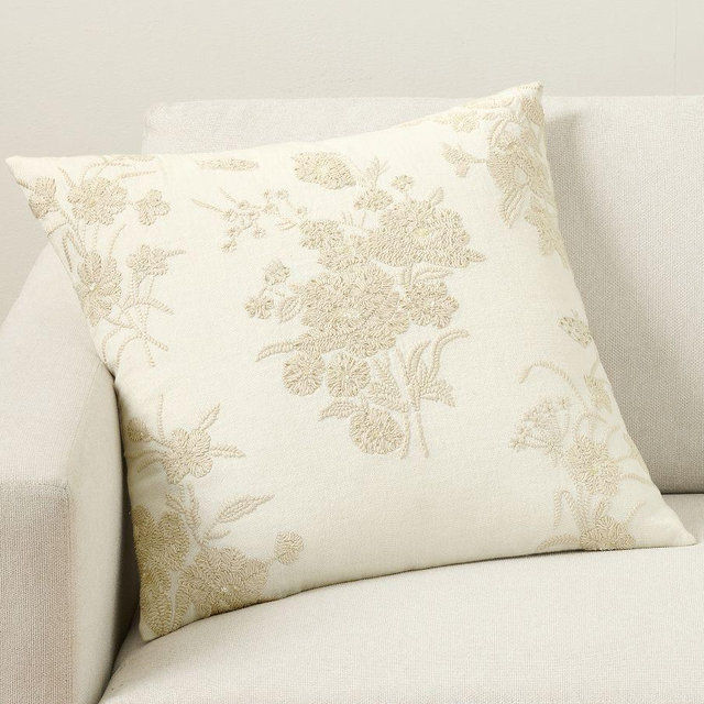 Summer Breeze Shimmer Pillow, 24 Inches, White Multi