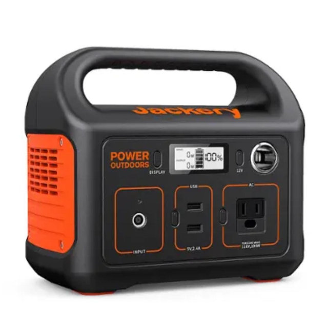 Jackery - Explorer 290 Portable Power Solar Generator (290 Wh Capacity) - Black