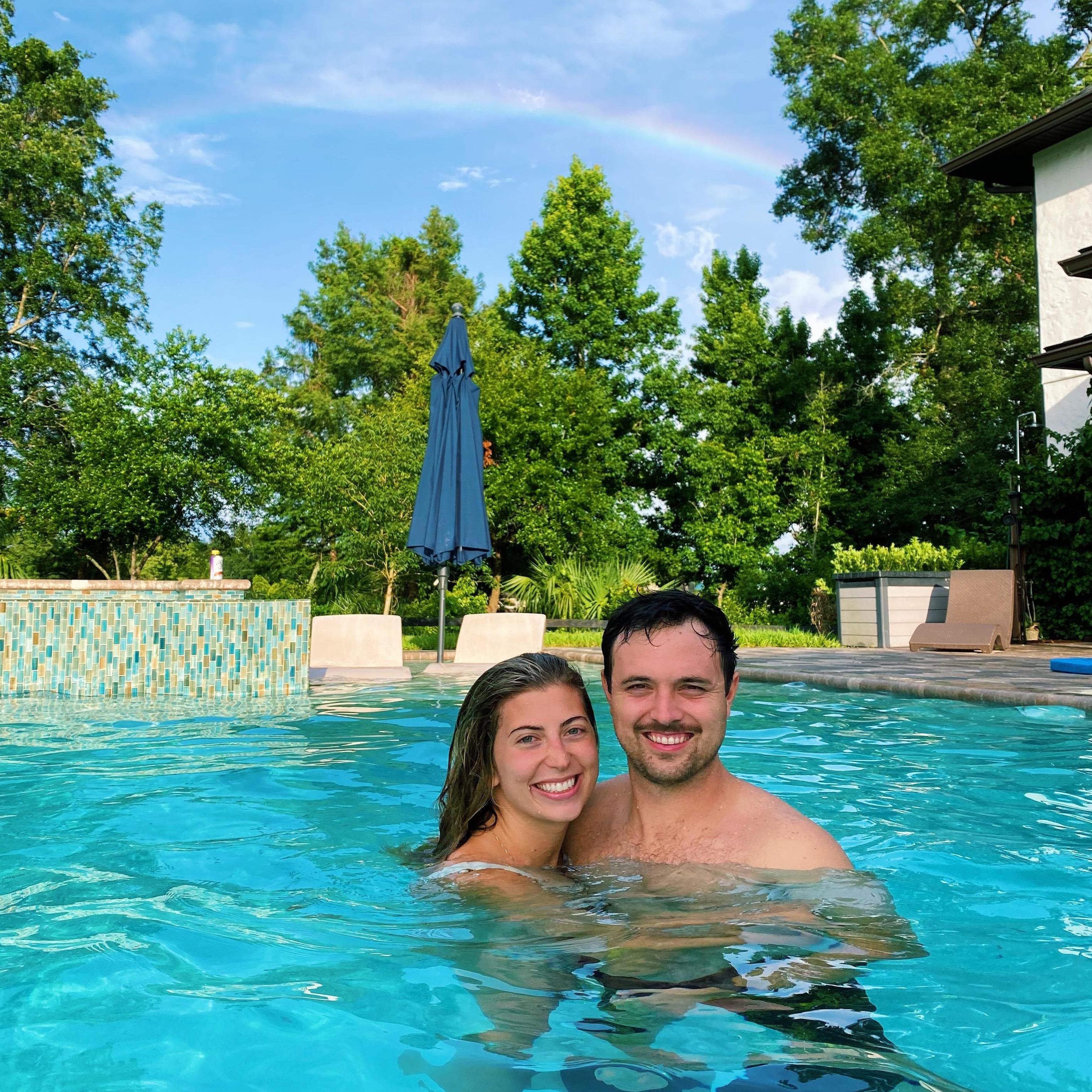 Nate's mustache on July 4, 2021.