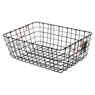 Product description page - Antique Pewter Decorative Wire Basket - Black - Threshold™