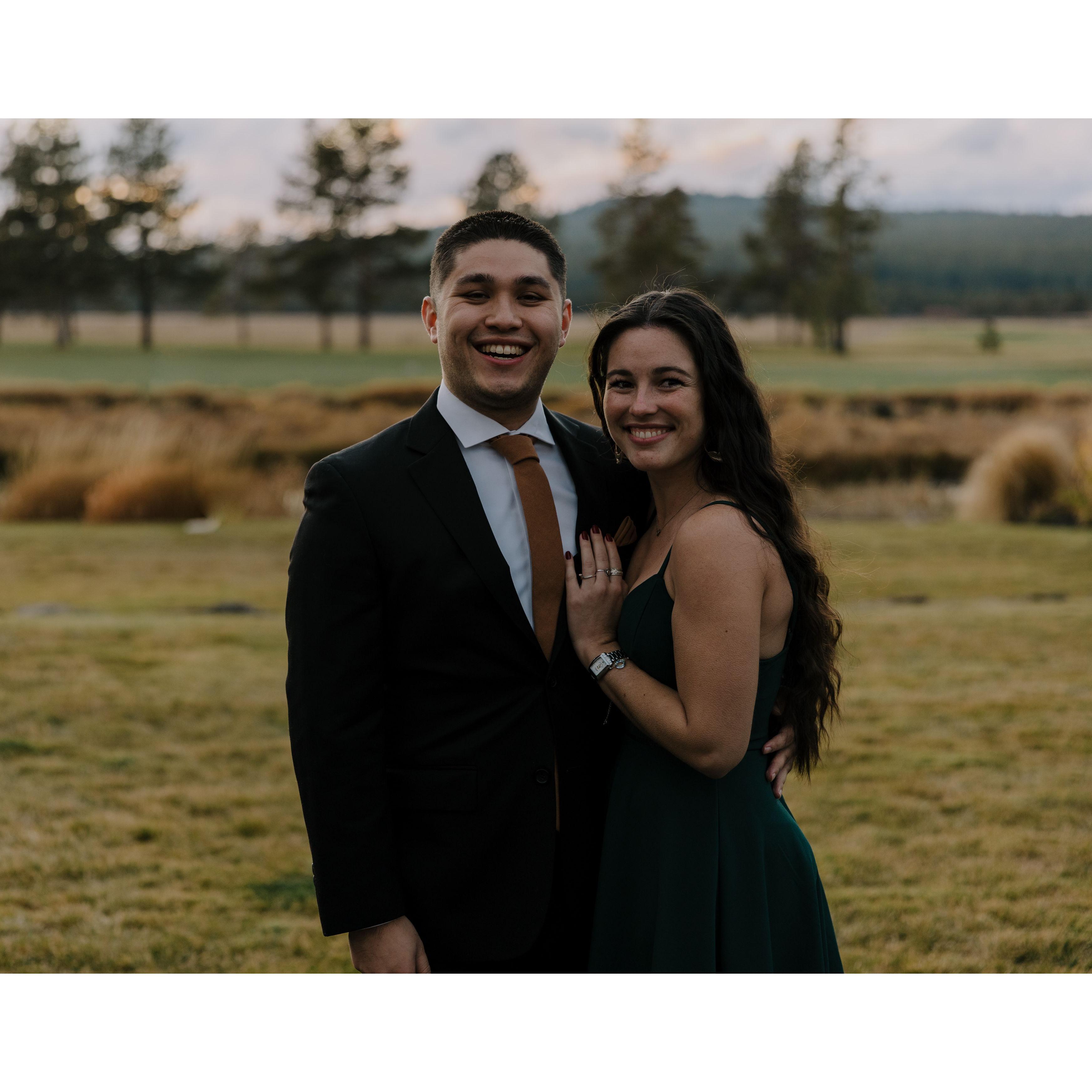 First winter wedding together