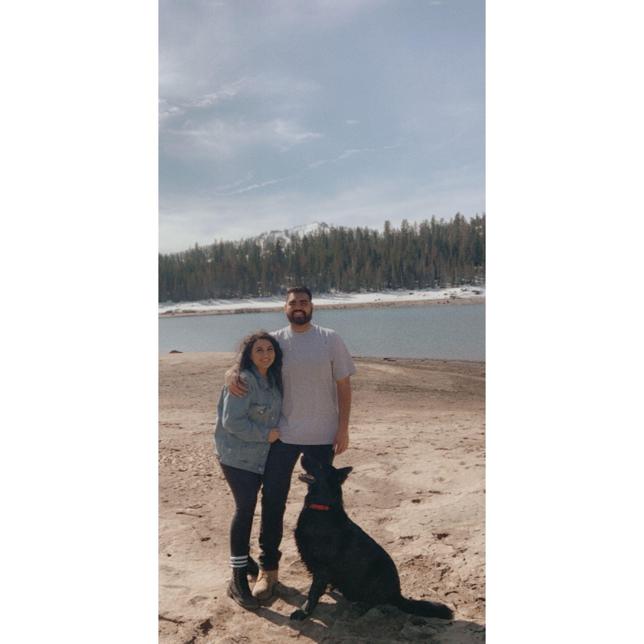 First trip up to Huntington Lake with Ares.