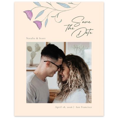 Buttercream, Purple Wedding Digital Save the Date - Sinfonia Photo