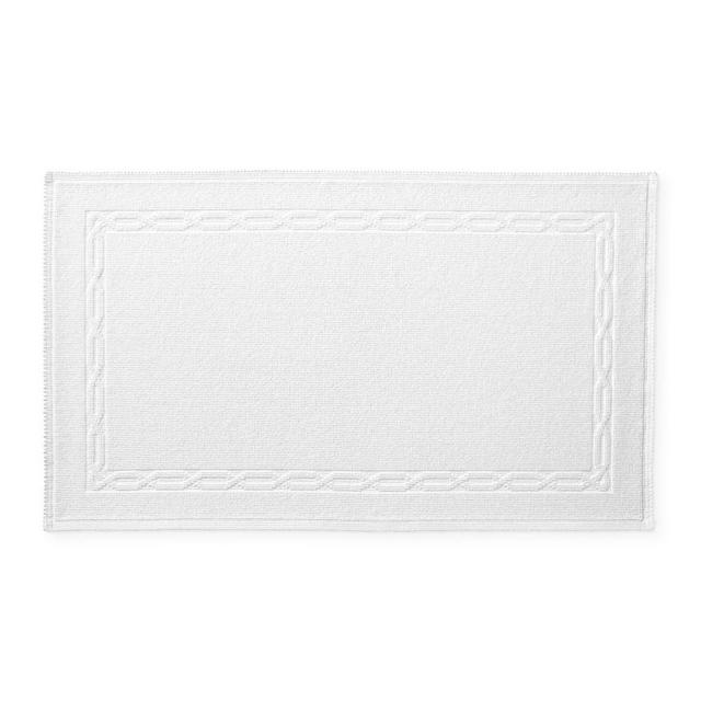Chambers® Heritage Solid Bath Mat, 30" X 50", White