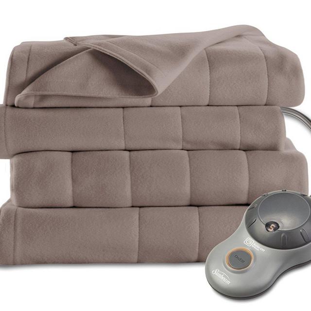 Sunbeam Quilted Heated Blanket, Queen
