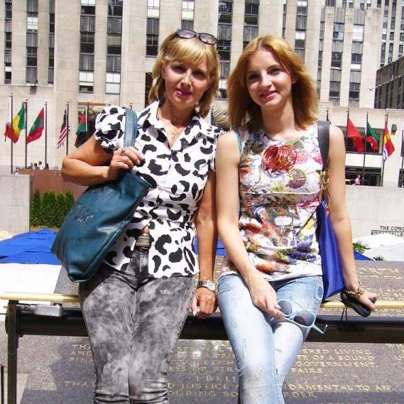 Yulia and her mom Nadezda back in 2011. Her mom gifted Yulia her creative talents and love for arts.