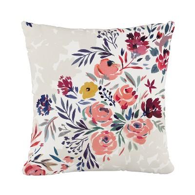 Multi Floral Throw Pillow - Cloth & Co.