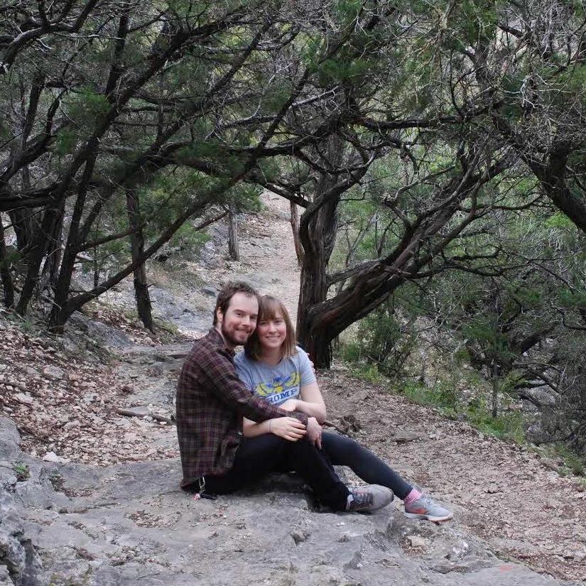 Hiking at Garner State Park after Kelly's graduation from UNT in December 2018