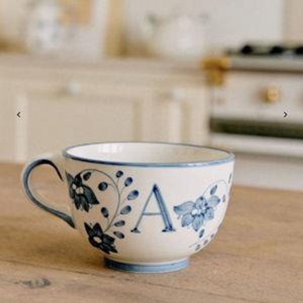 Mug- Storm Blue - Letter A