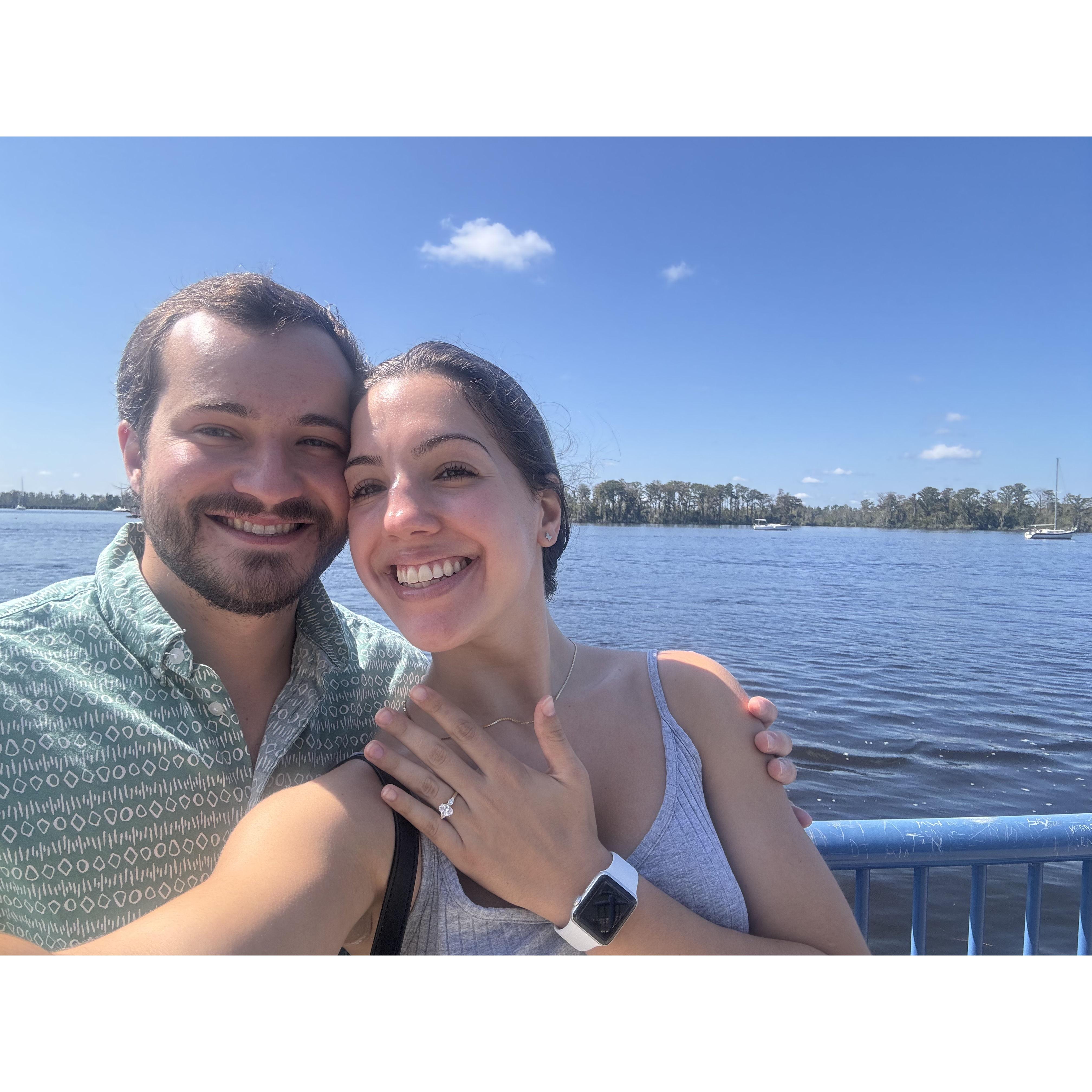 Second day engaged - revisiting the engagement spot
