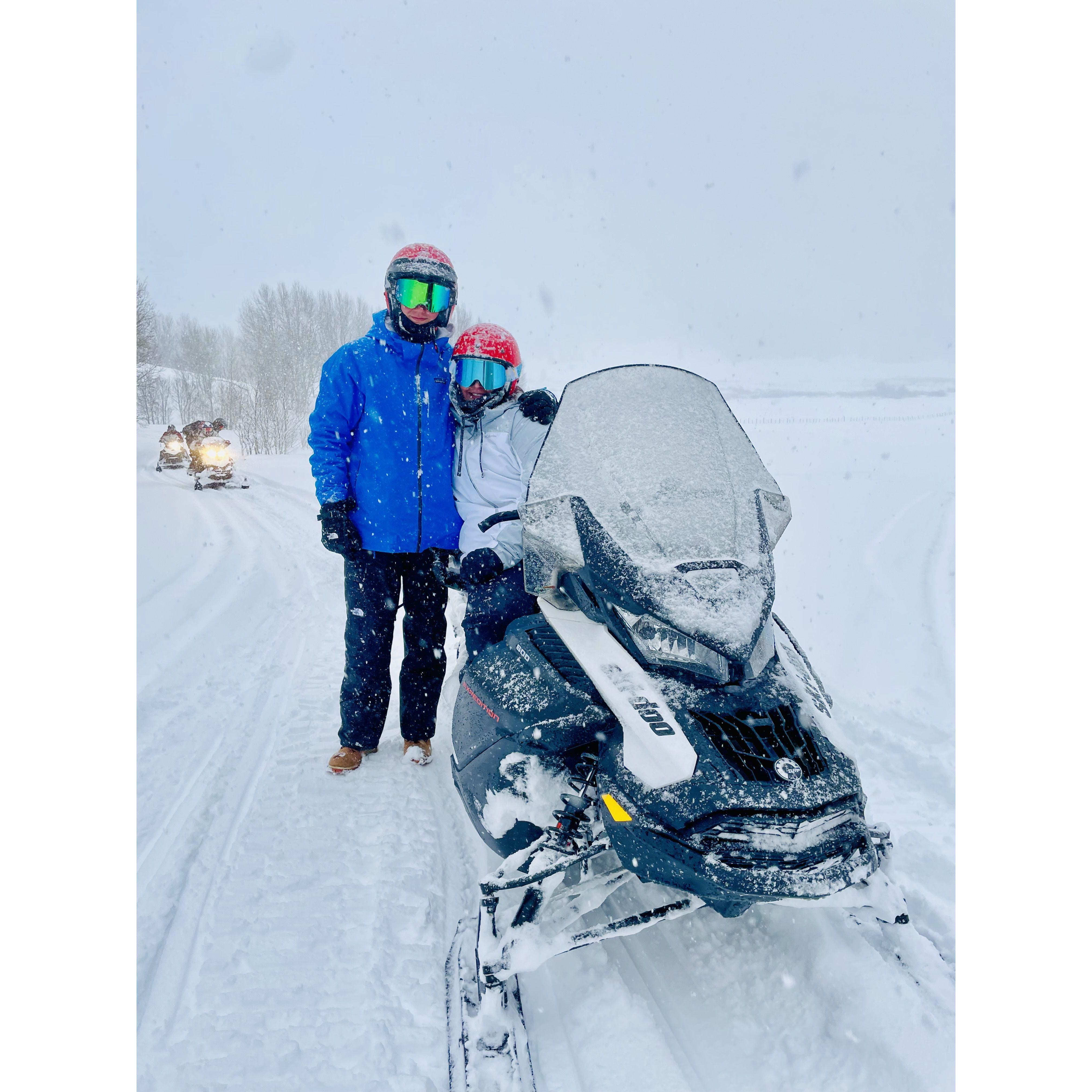 Snowmobiling in Utah where Yellowstone was filmed!