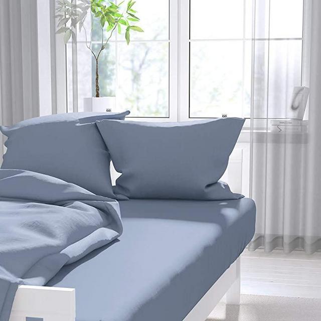 Calvin Klein Signature Sateen Sheet Set, Queen Size, Cloud Color