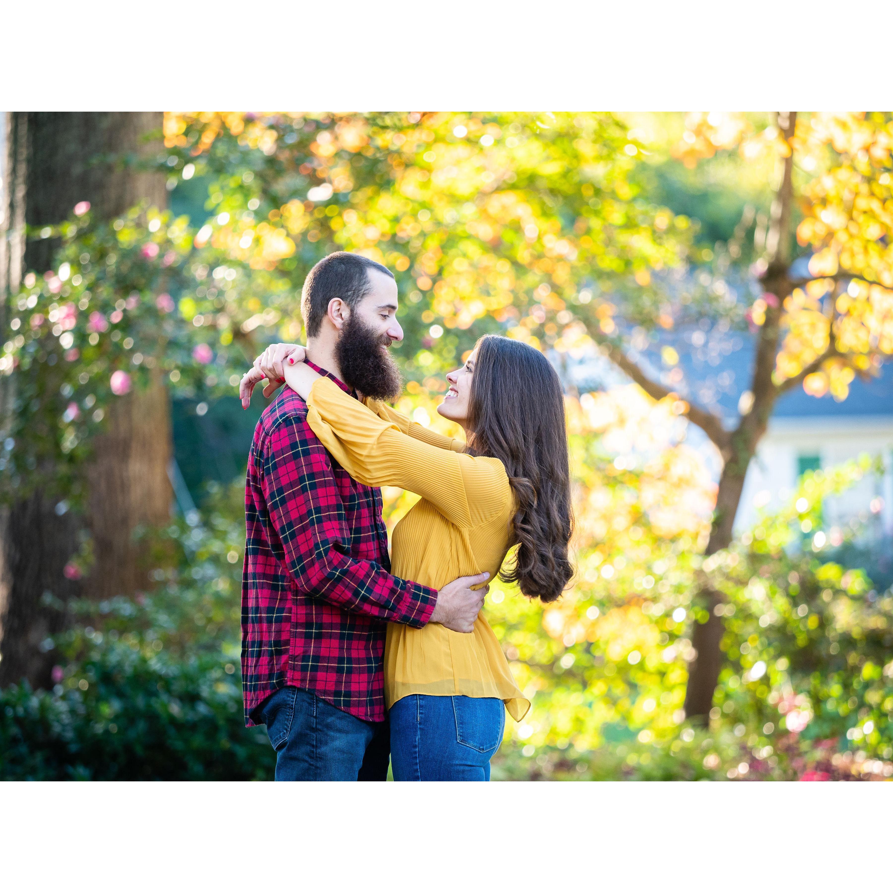 November 2018 - just one of the photos from our Engagement photo session
