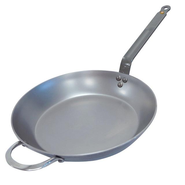 DeBuyer Mineral B Element Iron Frypan, 12.6-Inch Round