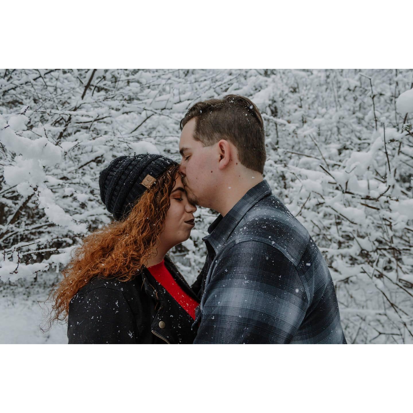 Snow Pictures! (Still don't know how I talked him into it. LOL)