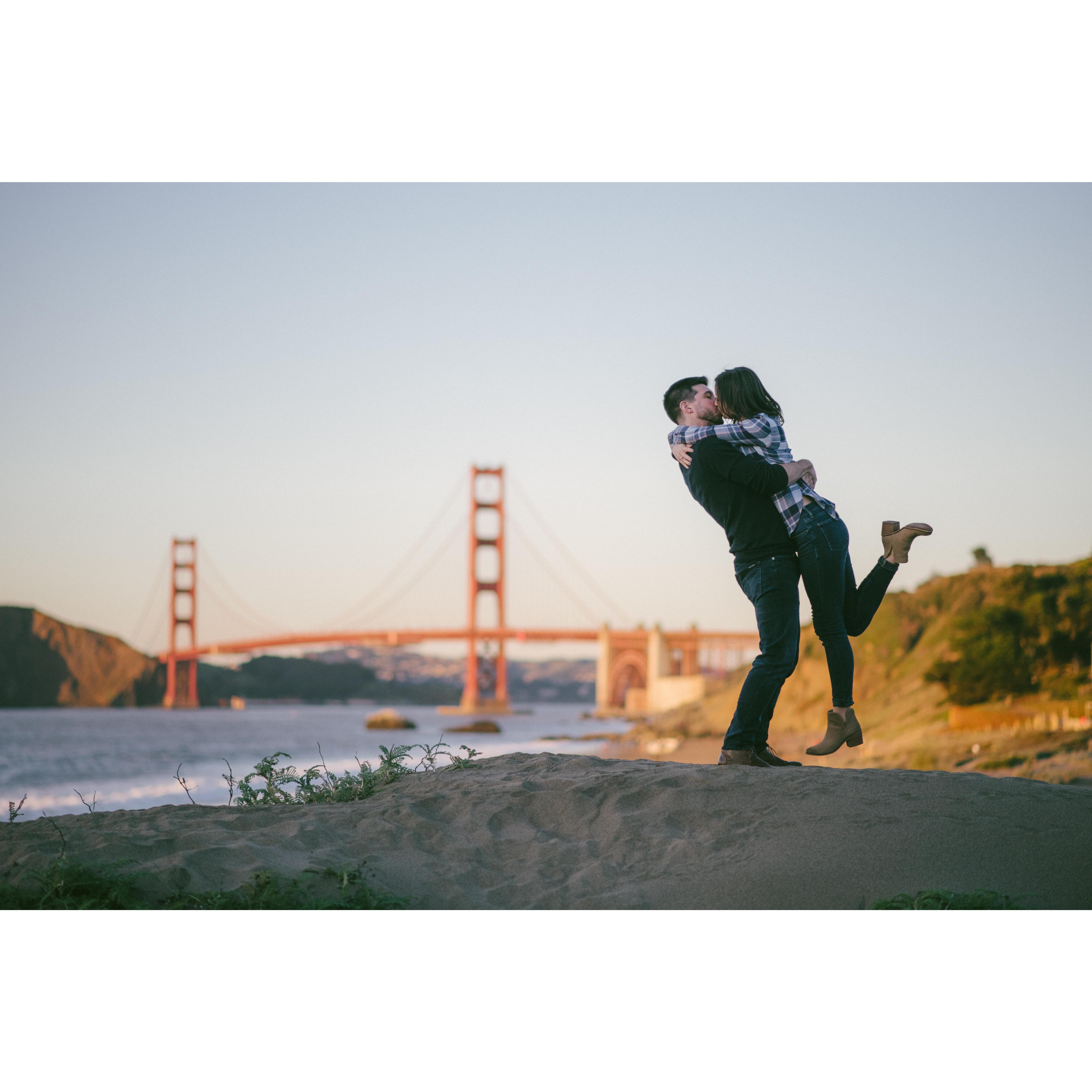Engagement pics @ Baker Beach- 2019